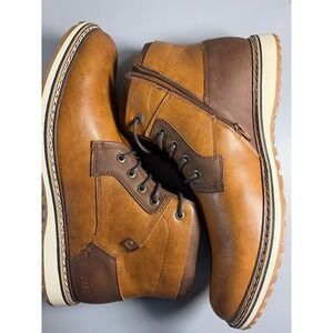 Freeman 1921 Grady Men's Rugged Casual Boots‎ Tan Size 14 NIB Side Zip Chukka